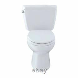 TOTO Eco Drake Two-Piece Toilet 1.28 GPF, Elongated, Cotton White TOTO