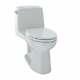 Toto Ms854114el Eco Ultramax One Piece Elongated 1.28 Gpf Toilet White
