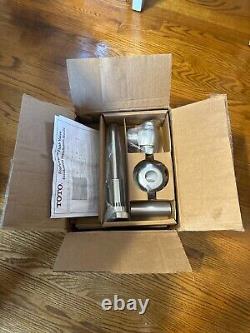 TOTO TEU1GA12#CP Exposed, Top Spud, Automatic Flush Valve 53CJ02 OPEN BOX