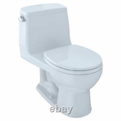 TOTO UltraMax One-Piece Round Bowl 1.6 GPF Toilet, Cotton White MS853113S#01