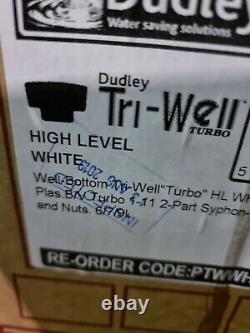 Thomas Dudley Tri-well Turbo Ptwwhs313510 White High Level Cistern