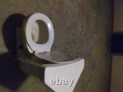 Toilet Bowl, Antique ELJER Brand, White, Corner Fit, Good Condition