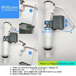 Toilet Fill Valve for Unfilter Water Easy Install Repair Replacement Parts