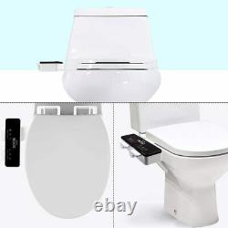 Toilet Seat Ultra Thin Non-Electric Mechanical Bidet Attachment Dual Nozzle Slim