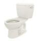 Toto Cst743er#01 Drake Eco 1.28 Gpf Round 2 Piece Toilet Toilet Finish Cotton
