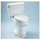 Toto CST744SLD#01 Drake 2-Piece Ada Toilet with Elongated Bowl and Insulate dat