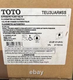 Toto TEU3UAR#SS EcoPower Ultra High-Efficiency Urinal Flush Valve Only 4 x 4 Inc