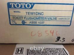 Toto TEW1DNC Sensor Toilet Flush Valve, Exposed 3.5 GPF Battery Powered