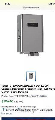 TotoTET1UA#CP Ecopower Flush Valve 1.0 GPF Toilet Flushometer- Normally 400for1
