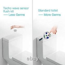 Touchless Toilet Flush Kit with 8 Sensor Range, Adjustable Sensor Range and