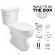 Two-piece Toilet Round Chair Single Flush Ada Compliant Height 1.28 Gpf, 17.3'