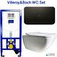 Villeroy&boch Viconnect + Matt Black Plate +venticello Rimless Soft Close Toilet