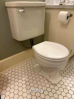 Vintage 1930's Elger Flush Ell Toilet With Standard Tank and Lid
