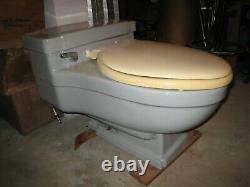 Vintage 1958 Mid century modern Case toilet 1000 series Gray