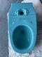 Vintage 1960 American Standard Norwall Wall Hung Toilet Surf-green Or Turq