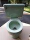 Vintage American Standard Green 4049 Toilet Manufactured 1973