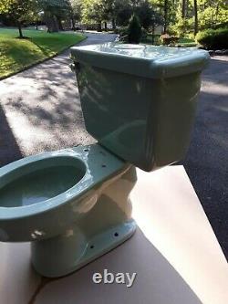 Vintage American Standard Green 4049 Toilet Manufactured 1973
