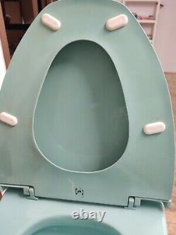 Vintage American Standard Green Vent Away Low Boy Toilet Side Flush Complete