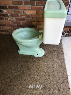 Vintage Blue-Green Toilet & Sink