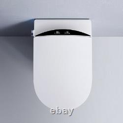 Wall Hung Intelligent WC Elongated Remote Controlled Smart Bidet Toilet T31