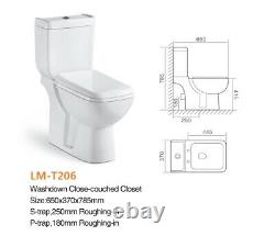 Washdown-closet- two-piece Toilet (S TRAP) LM- T206 Bargain price