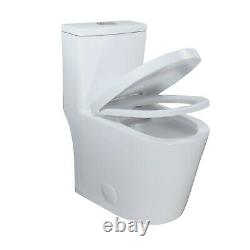 WinZo 23 Dual Flush Compact Short Toilet Small Bathroom WaterCloset White