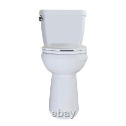 WinZo Open Box Extra Tall Two Piece Toilet For Senors Disabled Tall Person White