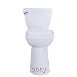WinZo Open Box Two Piece Toilet Extra Tall 21 inches For Elderly Tall Person Whi
