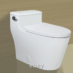 WinZo WZ5081 Modern Elongated One Piece Toilet Single 1.28 GPF Single Flush