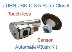 ZURN AquaSense ZRK-C-3.5 Retro Closet Toilet Auto Flush Valve Kit Bat Op Sensor
