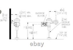 ZURN zer6003av-ulf-cpm AquaVantage AV Exposed Sensor Diaphragm Flush Valve