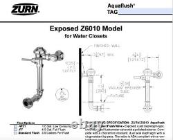 Zurn AquaFlush Flush Valve Z6010 New, Never Been used Flush Valve (3.5 GPF)