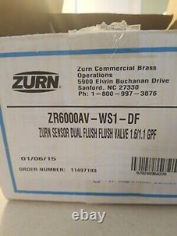 Zurn ZR6000AV-WS1-DF Sensor Operated Battery Powered Flush Valves For Water Clos